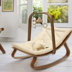 Bouncers-Charlie Crane LEVO Walnut Activity Arch