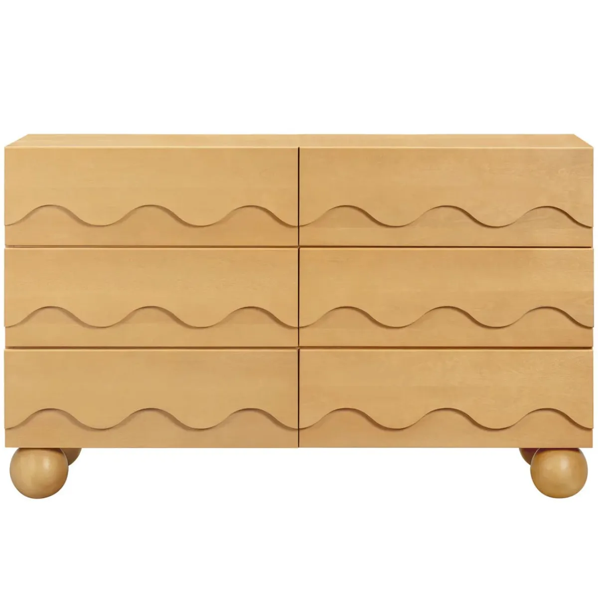 Dressers-Babyletto Lido Wave 6 Drawer Dresser