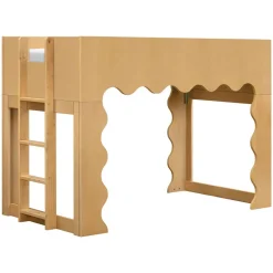 Soft Soles|Perforated Sneakers-Babyletto Lido Wave Convertible Bunk Bed
