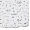 Crib Fitted Sheets-Pehr Life Aquatic Crib Sheet