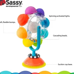 Musical Instruments|Play + Learn Toys-Sassy Light Up Rainbow Reel Tray Toy