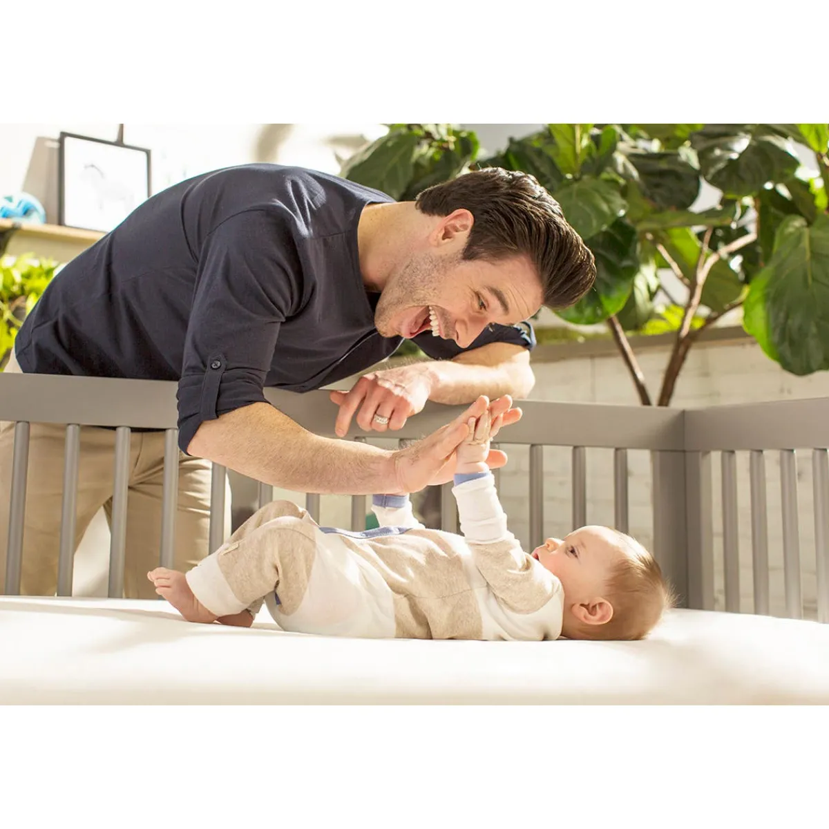 Crib Mattresses-Naturepedic Lightweight Classic Seamless Mattress 2-Stage