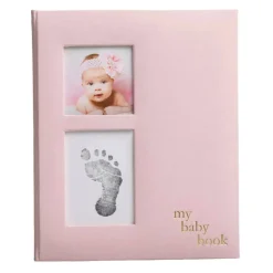 Memory Books-Pearhead Linen Baby Book