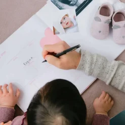 Memory Books-Pearhead Linen Baby Book