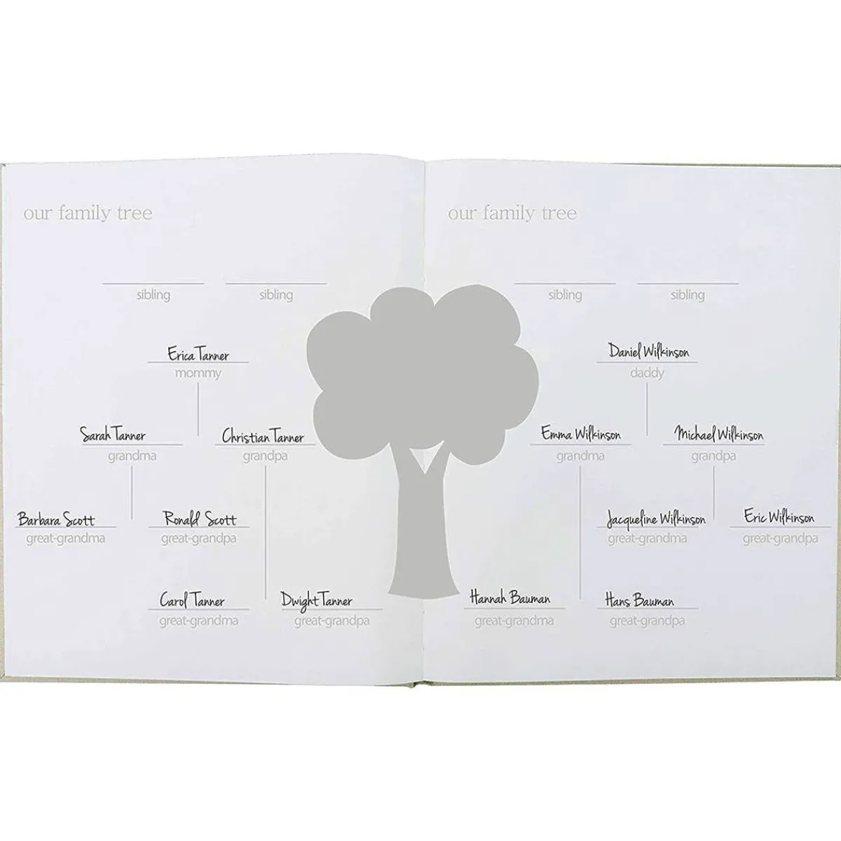 Memory Books-Pearhead Linen Baby Book