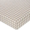 Crib Fitted Sheets-Crane Baby Linen Fitted Crib Sheet