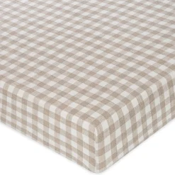 Crib Fitted Sheets-Crane Baby Linen Fitted Crib Sheet