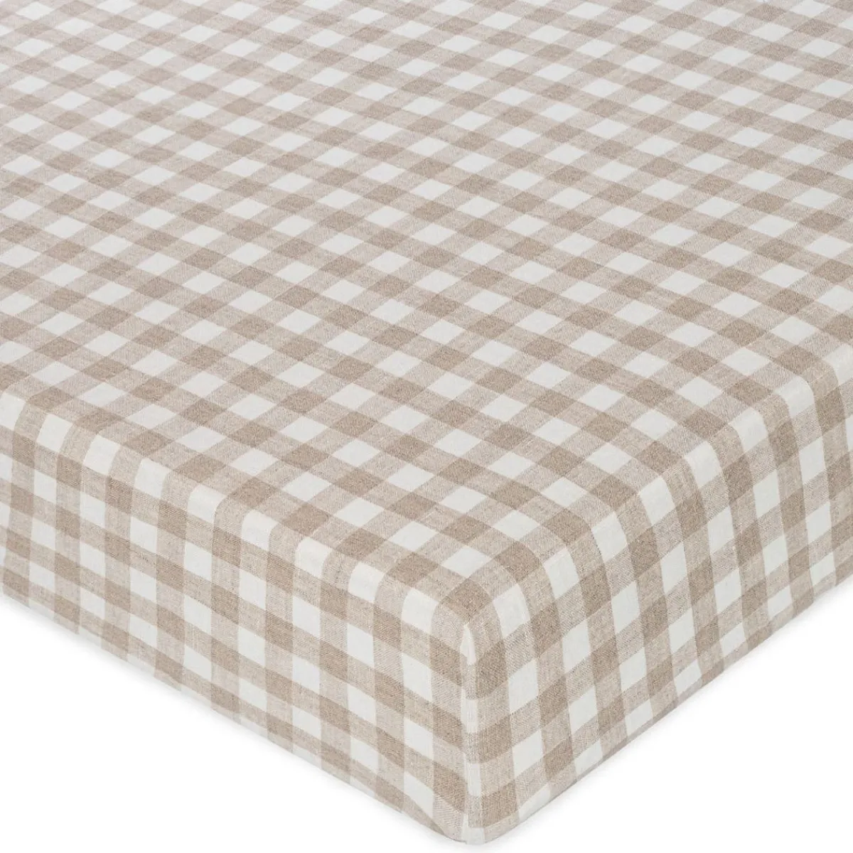 Crib Fitted Sheets-Crane Baby Linen Fitted Crib Sheet