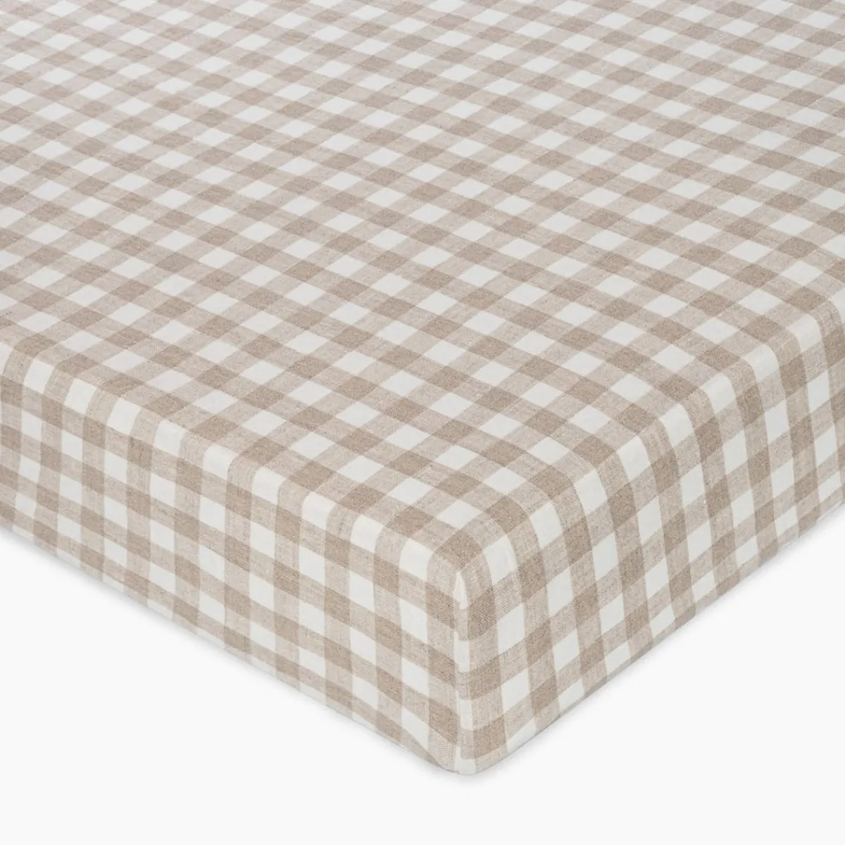Crib Fitted Sheets-Crane Baby Linen Fitted Crib Sheet