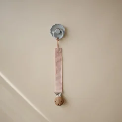 Pacifier Clips|Pacifiers + Clips-Mushie Linen Pacifier Clip (2 Pack)