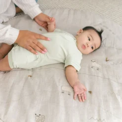 Rugs|Play Mats-Crane Baby Linen Playmat