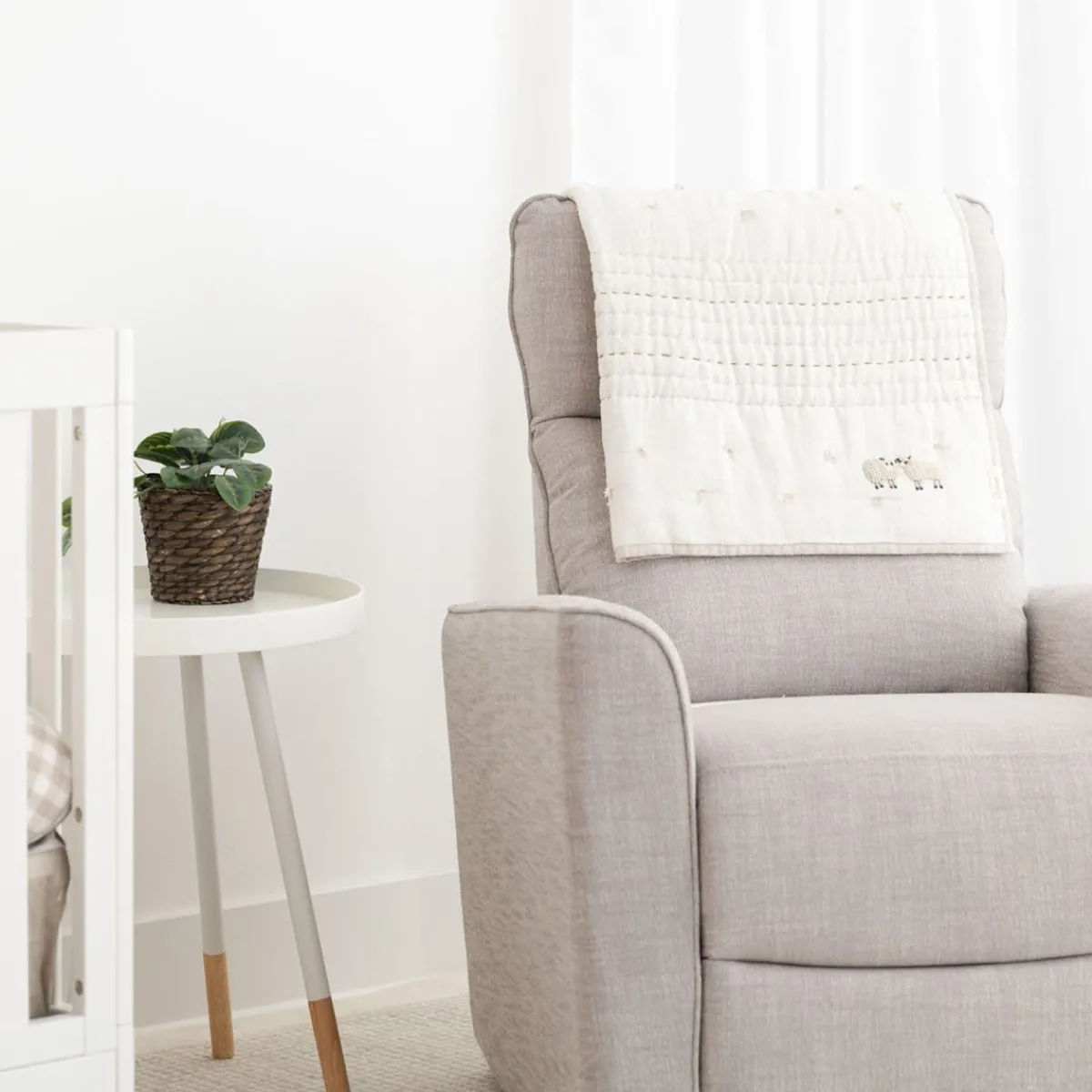 Blankets-Crane Baby Linen Quilted Blanket