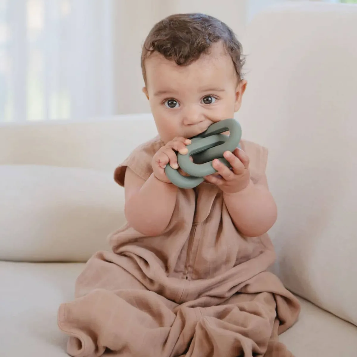 Teethers|Pacifiers + Clips-Mushie Links Teether