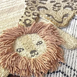 Rugs-Crane Baby Lion Shape Wool Rug