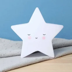 Lighting-A Little Lovely Company Little Light Sleeping Star White