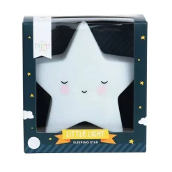 Lighting-A Little Lovely Company Little Light Sleeping Star White