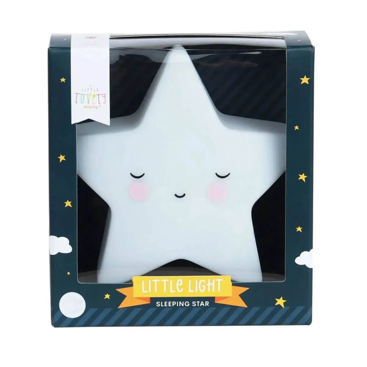 Lighting-A Little Lovely Company Little Light Sleeping Star White