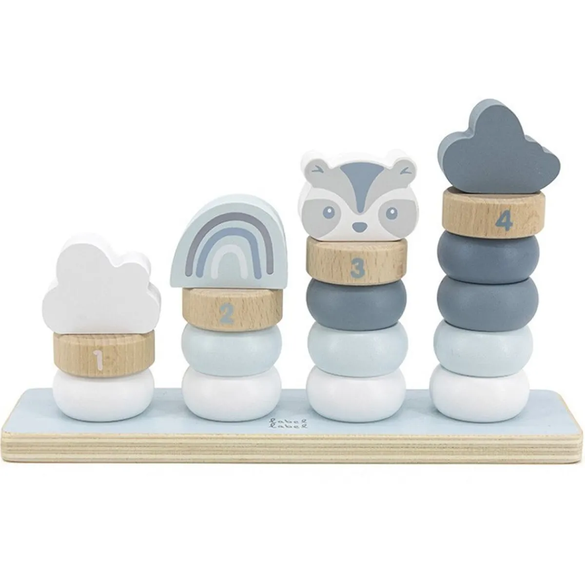 Wooden Toys|Stack + Nest Toys-Label Label Little Stacking Rings