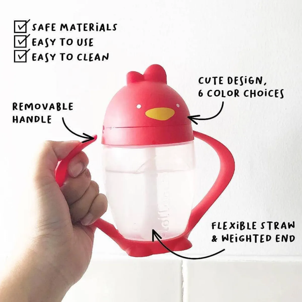 Kids Drinkware|Sippy Cups + Straw Cups-Lollaland Lollacup Straw Sippy (10 oz)