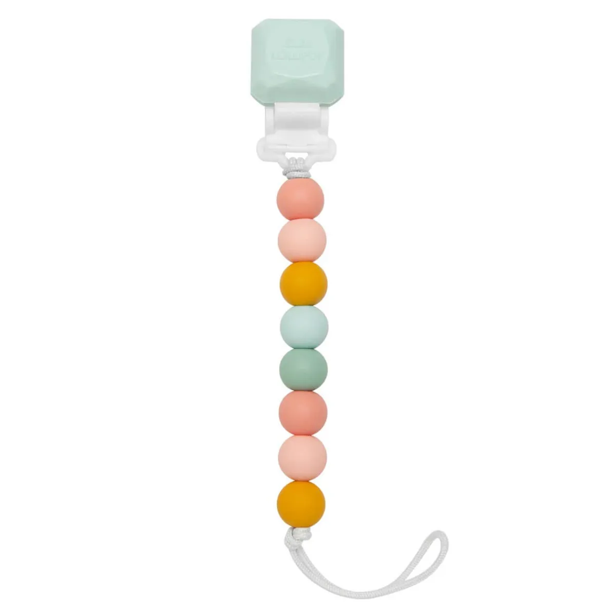 Pacifier Clips|Pacifiers + Clips-LouLou Lollipop Lolli Gem Pacifier Clip