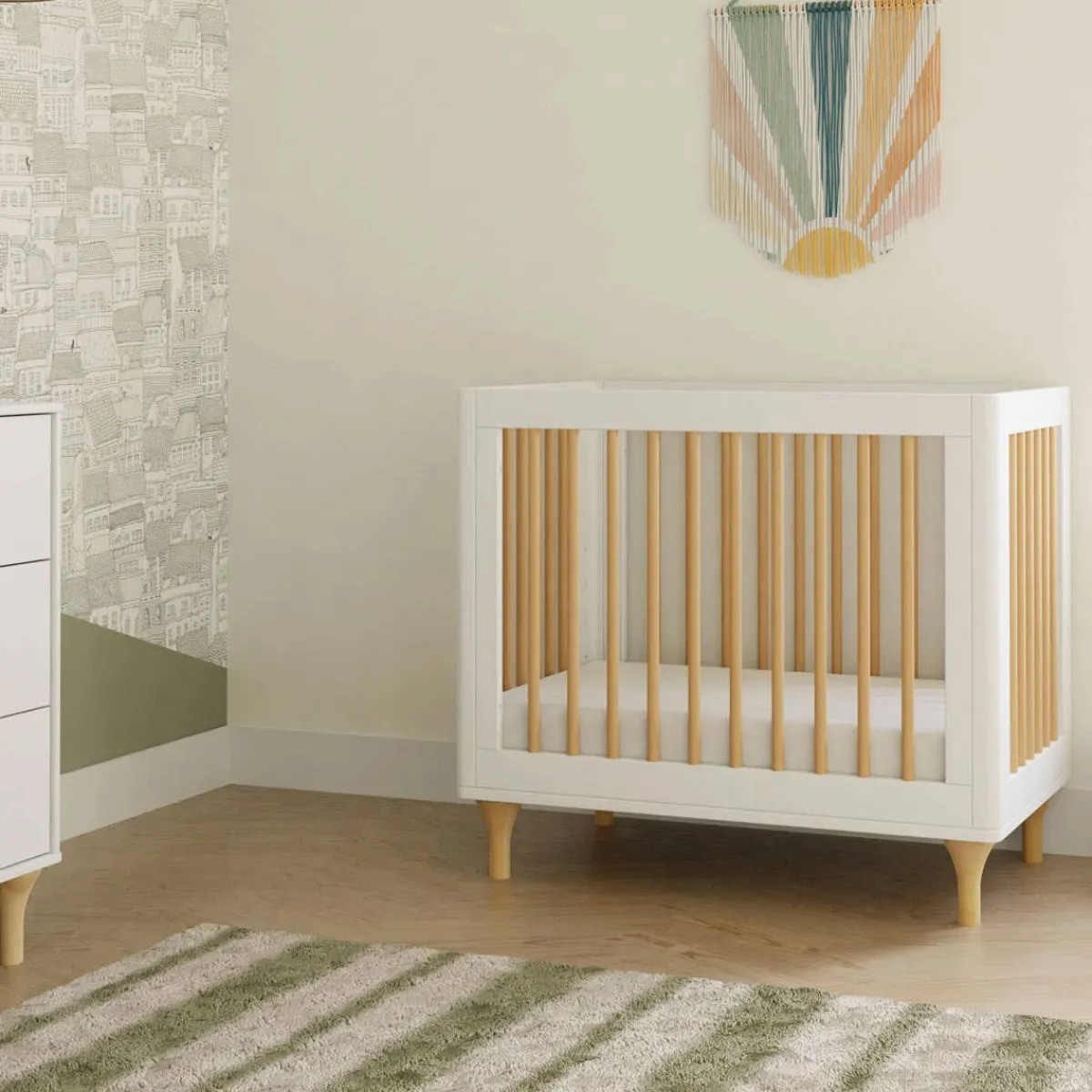 Mini Cribs|Convertible Cribs-Babyletto Lolly 4-in-1 Mini Crib