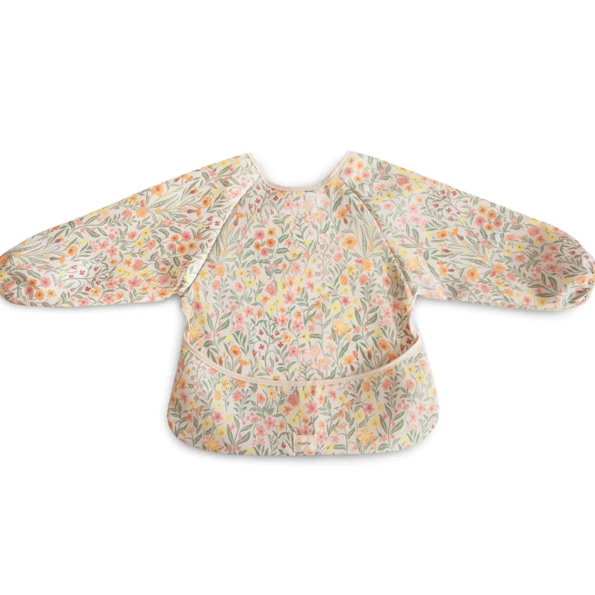 Bibs + Burps-Mushie Long Sleeve Bib