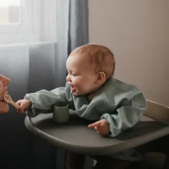 Bibs + Burps-Mushie Long Sleeve Bib