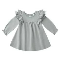 Skirts|Dresses-Quincy Mae Long Sleeve Flutter Dress