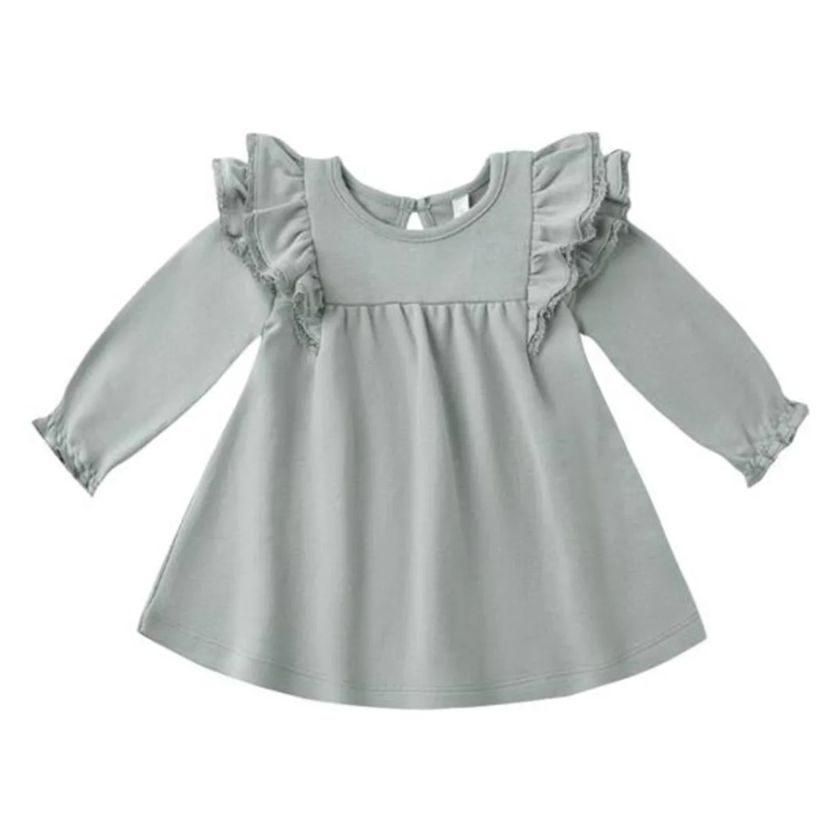 Skirts|Dresses-Quincy Mae Long Sleeve Flutter Dress