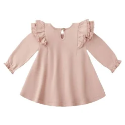 Skirts|Dresses-Quincy Mae Long Sleeve Flutter Dress