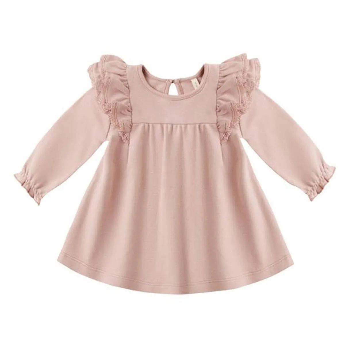 Skirts|Dresses-Quincy Mae Long Sleeve Flutter Dress