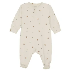 Rompers|Onesies-Fixoni Long Sleeve Romper Eggnog