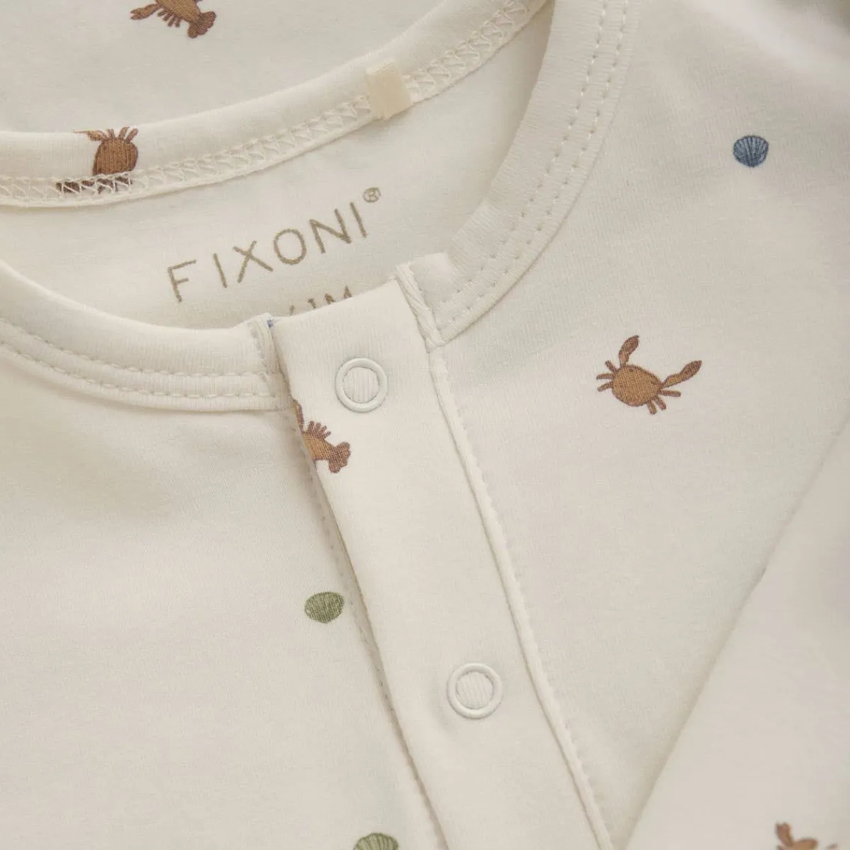 Rompers|Onesies-Fixoni Long Sleeve Romper Eggnog