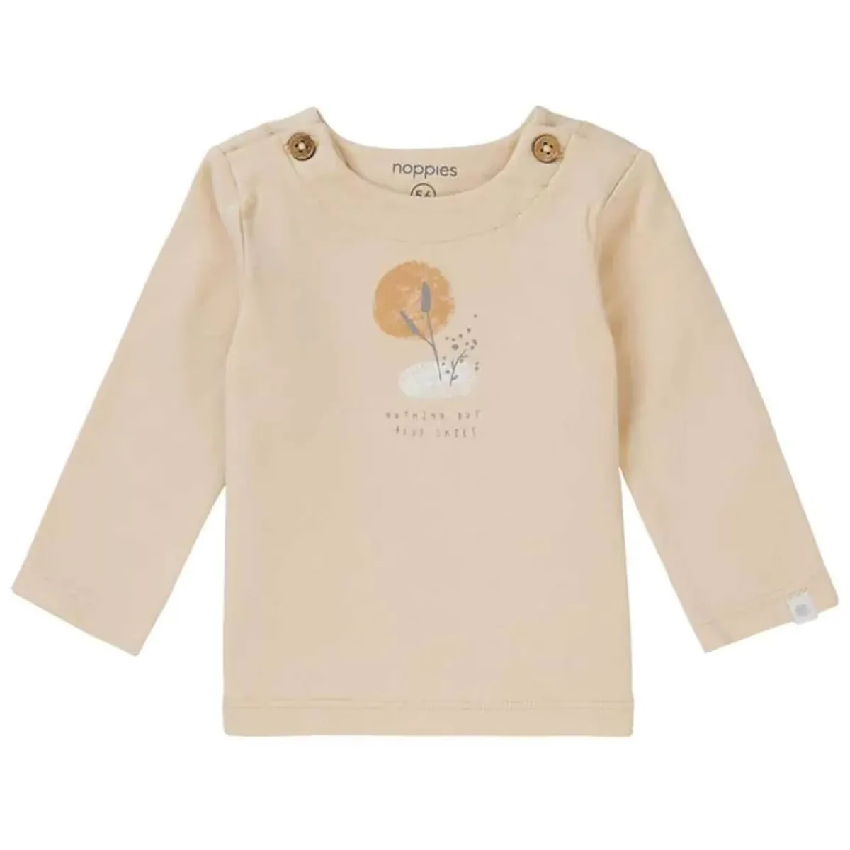 Tops + Tees-Noppies Long Sleeve Tee Bethal Beige