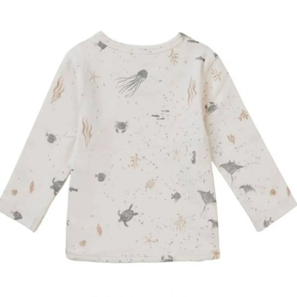 Tops + Tees-Noppies Long Sleeve Tee Brooks Whisper White