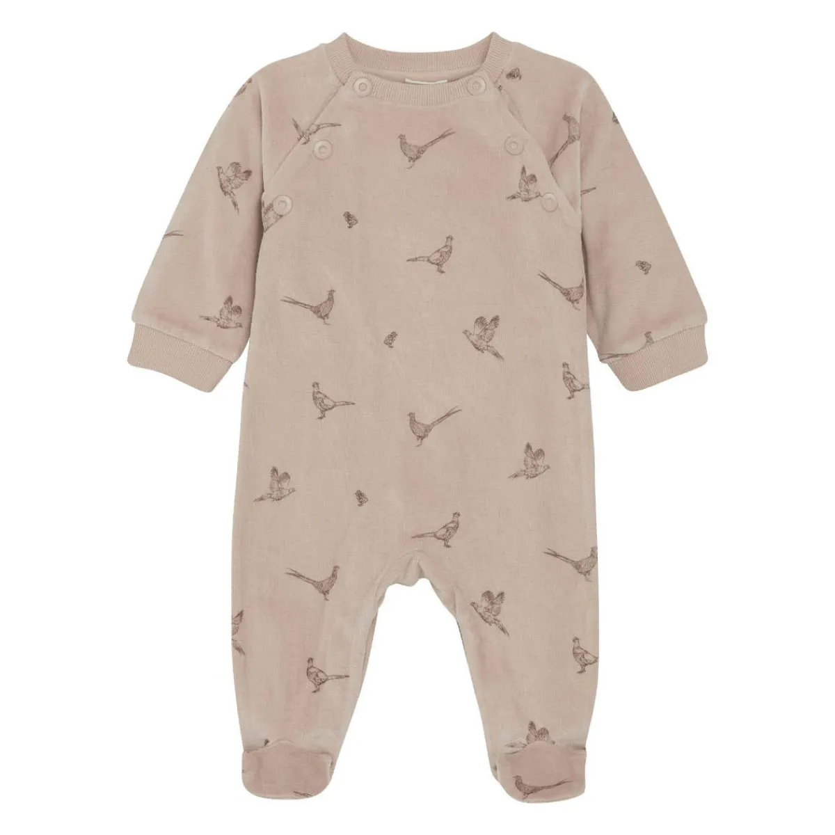 Rompers-Fixoni Long Sleeve Velour Romper