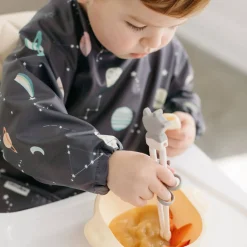 Bibs + Burps-LouLou Lollipop Long Sleeve Waterproof Bib