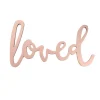 Wall Decor-Lambs & Ivy Loved Metallic Wall Decor