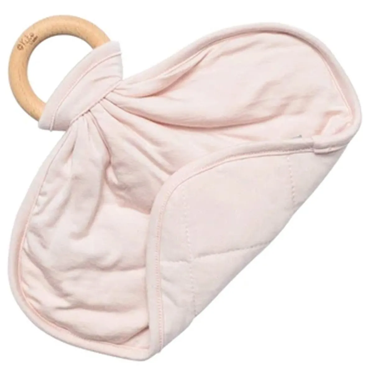 Teething Blankies|Wooden Rattles + Teethers-Kyte Baby Lovey with Wooden Teething Ring