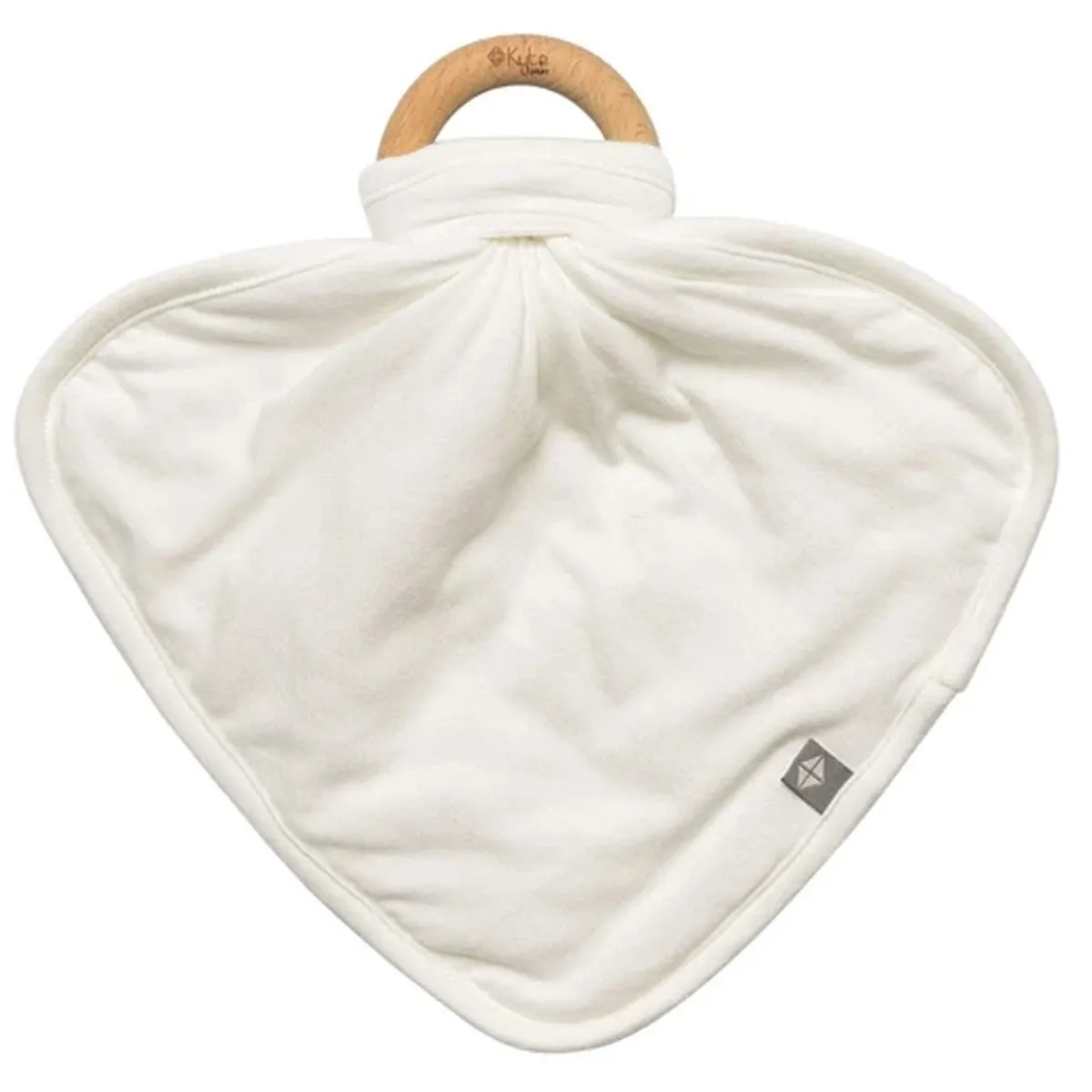 Teething Blankies|Wooden Rattles + Teethers-Kyte Baby Lovey with Wooden Teething Ring