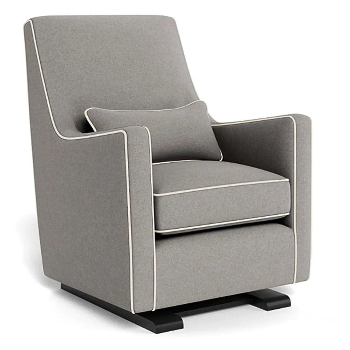 Gliders-Monte Design Luca Glider - Wool Fabric with Espresso Base