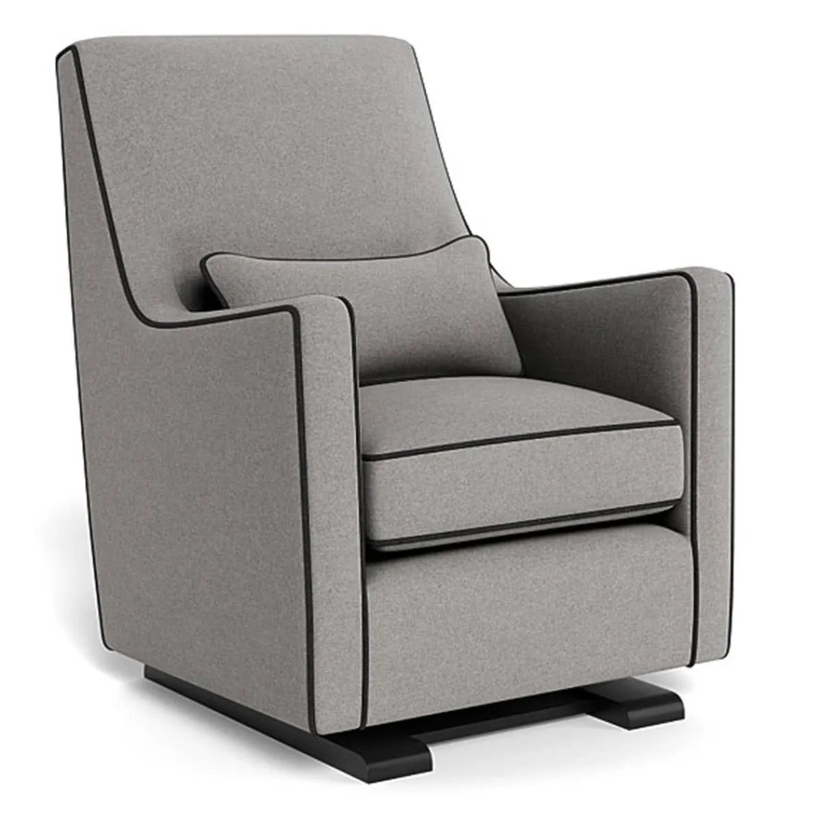Gliders-Monte Design Luca Glider - Wool Fabric with Espresso Base