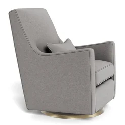 Gliders-Monte Design Luca Glider - Wool Fabric with Swivel Base