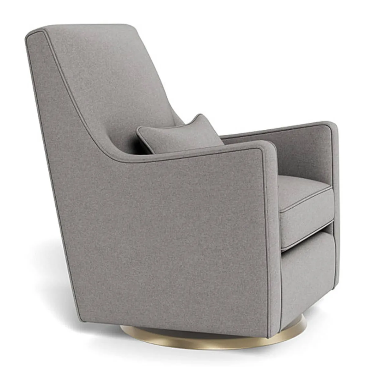 Gliders-Monte Design Luca Glider - Wool Fabric with Swivel Base
