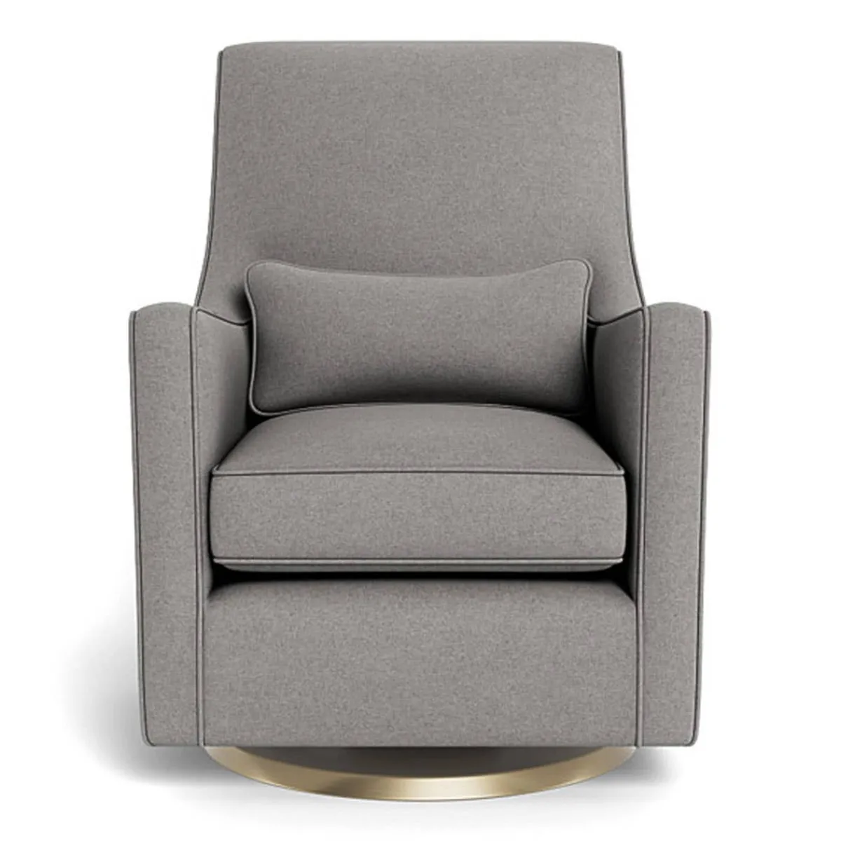 Gliders-Monte Design Luca Glider - Wool Fabric with Swivel Base