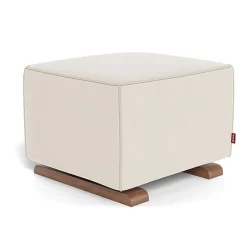 Ottomans-Monte Design Luca Ottoman - European Fabric with Walnut Base