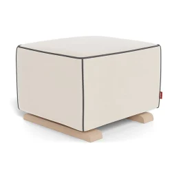 Ottomans-Monte Design Luca Ottoman - European Fabric with Walnut Base