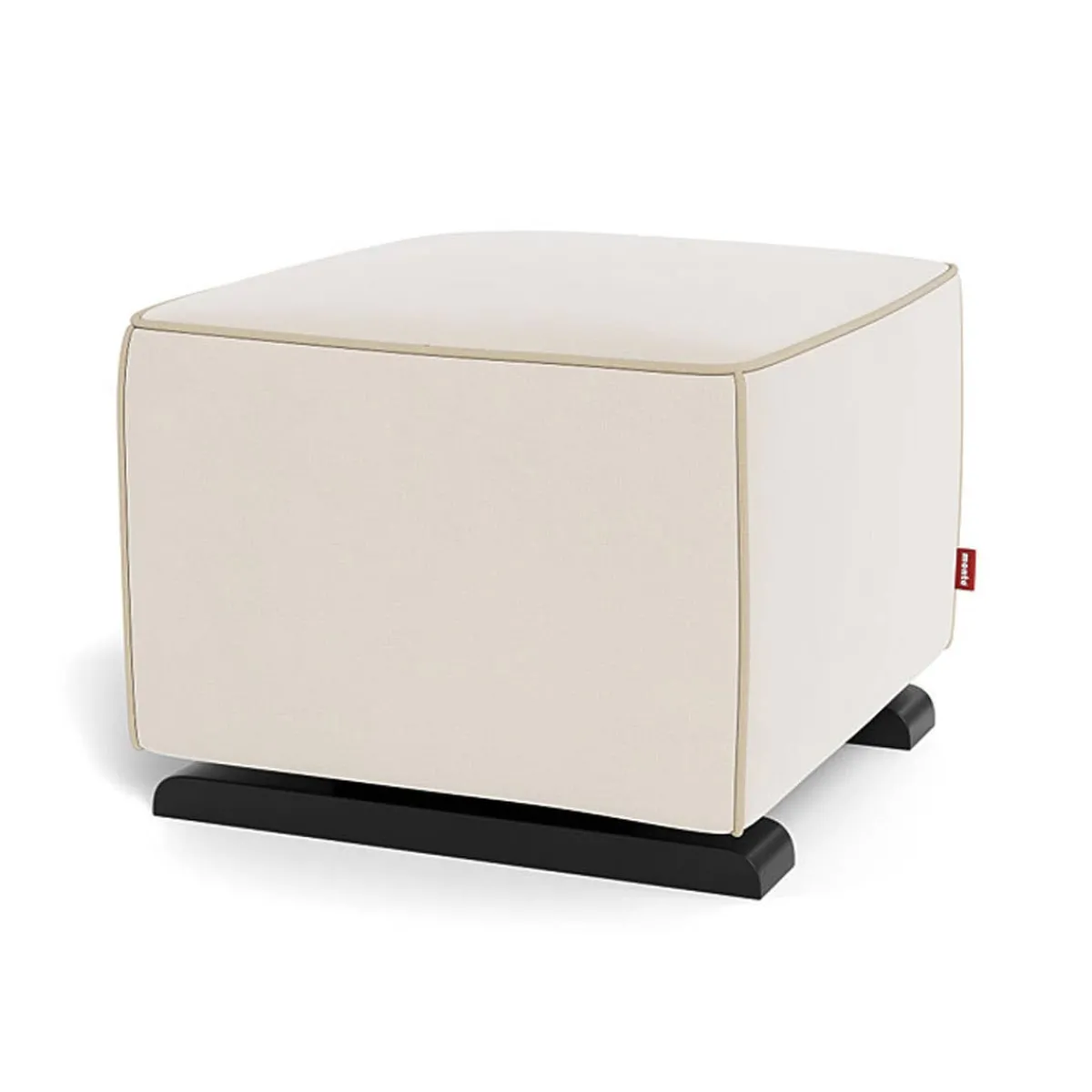 Ottomans-Monte Design Luca Ottoman - European Fabric with Espresso Base