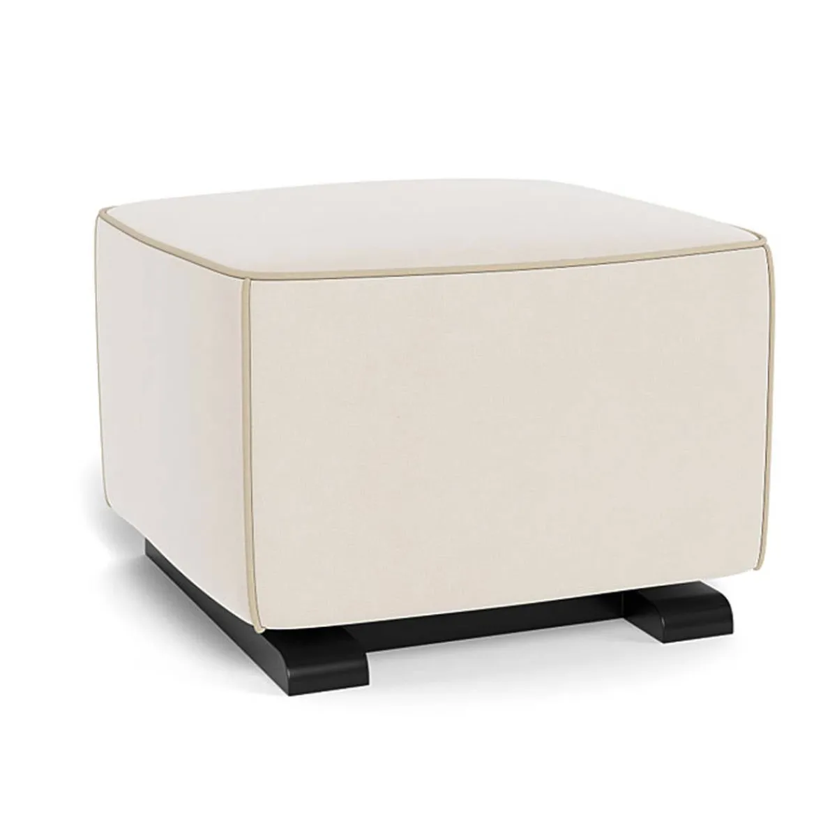 Ottomans-Monte Design Luca Ottoman - European Fabric with Espresso Base