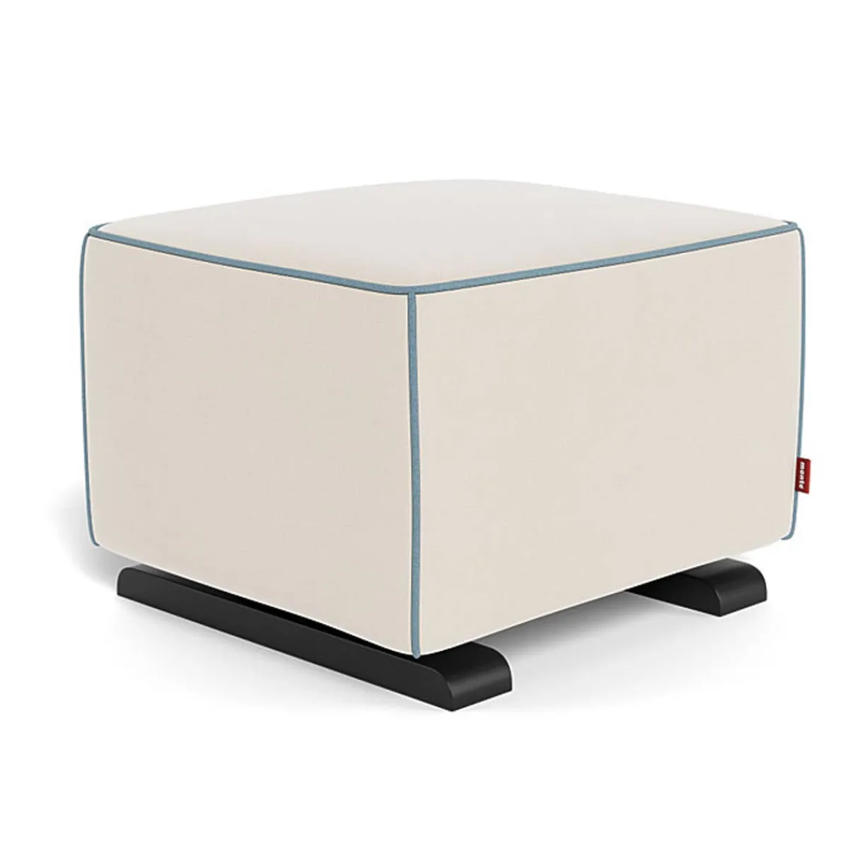 Ottomans-Monte Design Luca Ottoman - European Fabric with Espresso Base